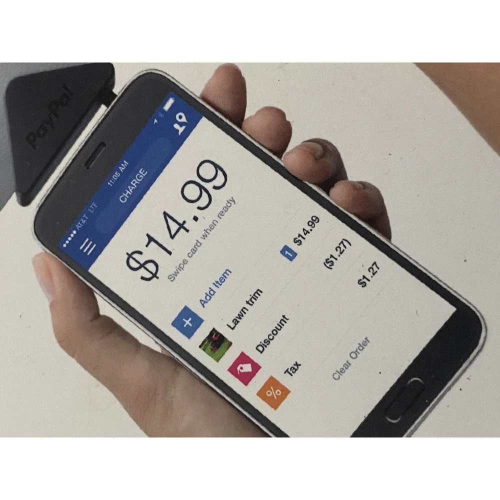 PayPal Mobile Credit‎ Card Reader MasterCard Visa Discover American Express NIB